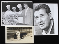 1930s-1960s Ted Williams Boston Red Sox Washington Senators 5"x8" and 7"x9" B&W Sporting News Photos (Lot of 3)