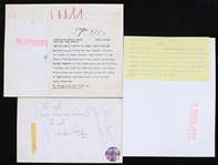 1930's-1960's Ted Williams Boston Red Sox Washington Senators 5x8 and 7x9 B&W Sporting News Photos (Lot of 3)