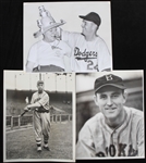 1930s-1950s Brooklyn Dodgers 8"x10" B&W Sporting News Photos (Lot of 3)