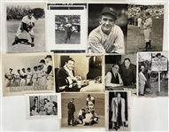 1930's-1960's Babe Ruth Don Larson Mickey Mantle and More New York Yankees 3x5 5x7 and 8x10 B&W Sporting News Photos (Lot of 29)
