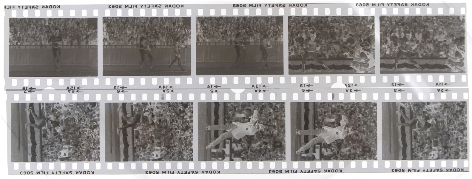 1982 St. Louis vs Milwaukee Brewers World Series Negative Photo Strips (Lot of 2)
