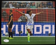 2012-Current Christen Press USNWT Soccer Player Autographed 8"x10" Color Photo *JSA* 