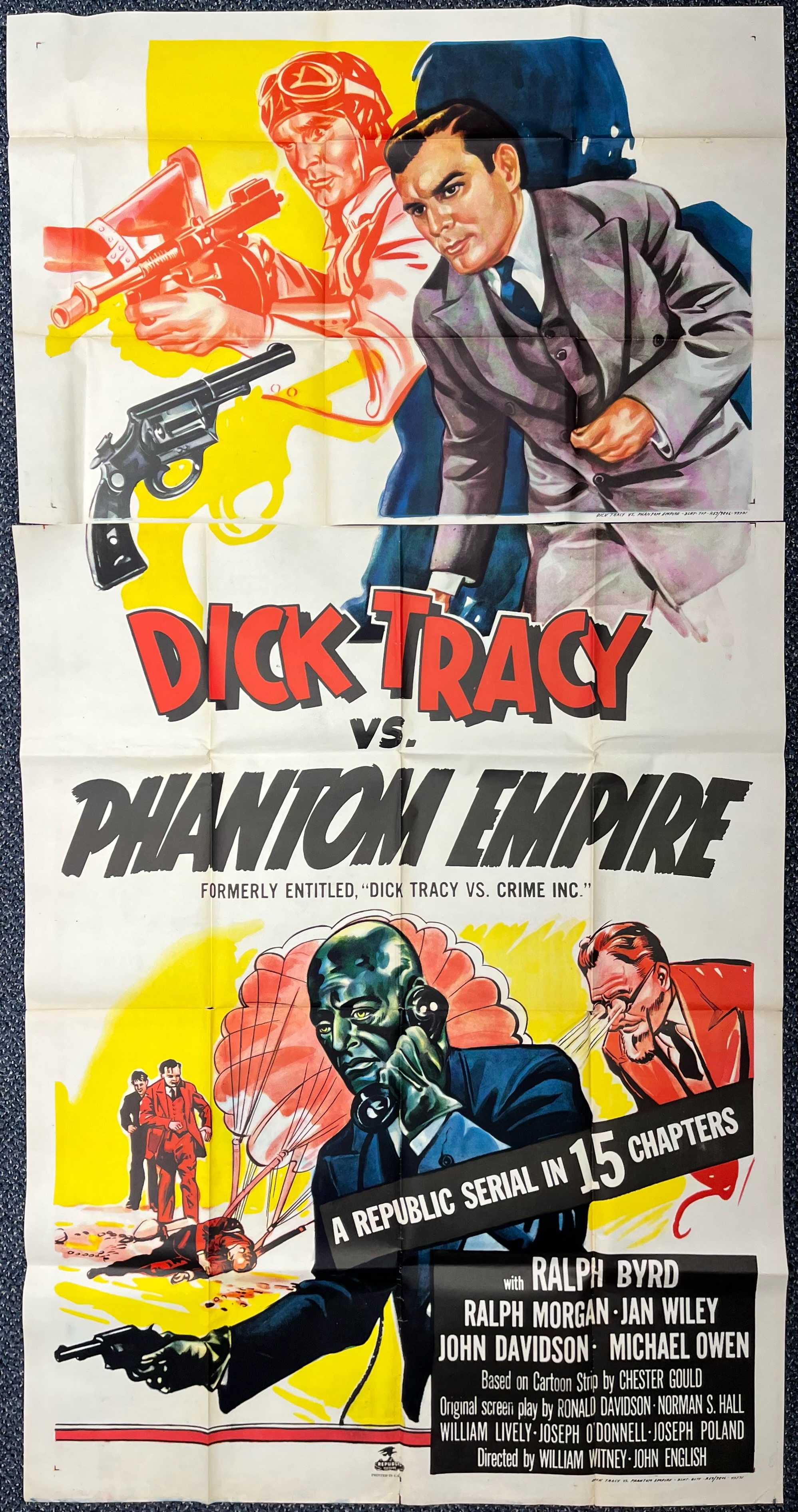 Lot Detail - 1952 Dick Tracey vs Phantom Empire 41"x79" Movie Poster