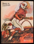 1967 Chicago Bears vs St. Louis Cardinals NFL Illustrated Game Program