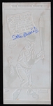 1964 Stan Musial (d.2013) St. Louis Cardinals Autographed 3.5"x7.5" Printing Plate (JSA)