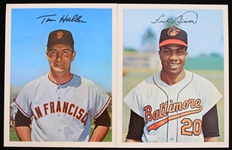 1966-1967 Frank Robinson Baltimore Orioles and Tom Haller San Francisco Giants Autographed 5"x7" Player Photos (JSA)