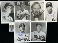 1960s-1990s Ruben Amaro Philadelphia Phillies and More Autographed 8"x10" B&W Photos (Lot of 12) (JSA)