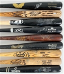 1990s-2000s Milwaukee Brewers  Professional Model Game Used Bat Collection - Lot of 9 w/ Rickie Weeks Signed, Yovanni Gallardo Signed & More (MEARS LOA/JSA)