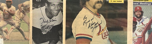 1970's-80's Baseball & Football Signed Sporting News Collection - Lot of 15 w/ Nolan Ryan, Rickey Henderson, Cal Ripken Jr., Dan Marino & More (JSA)