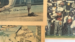 1970's-80's Baseball & Football Signed Sporting News Collection - Lot of 15 w/ Nolan Ryan, Rickey Henderson, Cal Ripken Jr., Dan Marino & More (JSA)