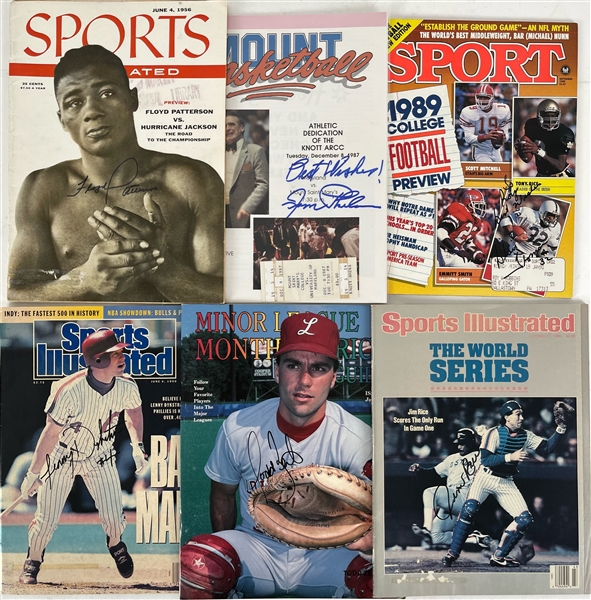 1950s-90s Signed Magazine Collection - Lot of 46 w/ Duke Snider, Paul Hornung, John Havlicek, Bobby Hull, Floyd Patterson & More (JSA)
