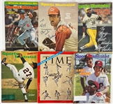 1950s-90's Signed Magazine Collection - Lot of 46 w/ Duke Snider, Paul Hornung, John Havlicek, Bobby Hull, Floyd Patterson & More (JSA)