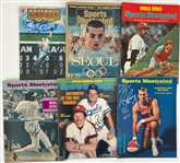 1950s-90's Signed Magazine Collection - Lot of 46 w/ Duke Snider, Paul Hornung, John Havlicek, Bobby Hull, Floyd Patterson & More (JSA)