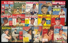 Baseball Publication Collection - Lot of 17 w/ Sports, Baseball Stars, Dell Annuals, Complete Baseball