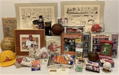 1940s-present Baseball Collector Plates, Newspapers, (7) Sport Night Programs w/ some autographs, Programs & more (Lot of 150+)
