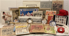 1940s-present Baseball Collector Plates, Newspapers, (7) Sport Night Programs w/ some autographs, Programs & more (Lot of 150+)
