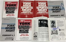 1940s-present Baseball Collector Plates, Newspapers, (7) Sport Night Programs w/ some autographs, Programs & more (Lot of 150+)