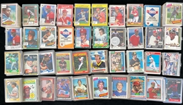 1910's-90's Enormous St. Louis Cardinals Baseball Card Collection - Lot of 4,500 Different Cardinals Cards+