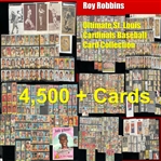 1910s-90s Enormous St. Louis Cardinals Baseball Card Collection - Lot of 4,500 Different Cardinals Cards+