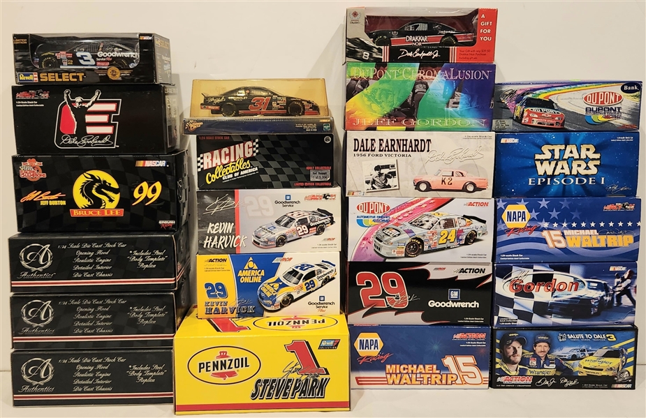 1990s NASCAR Die Cast Scale Stock Cars (Lot of 22)