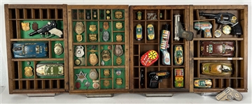 FBI Collection: FBI G-Men Badges, Toys, Guns, Cars (70+ Items)