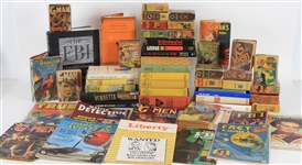 FBI Collection: FBI G-Men Books, Magazines, Pulps, Little Big Books (60+ pieces)