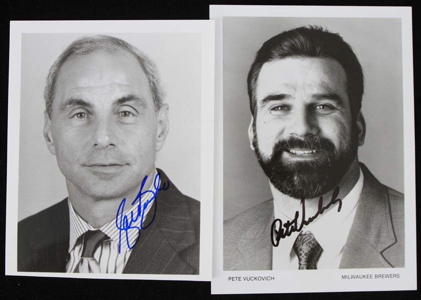 1990s Pete Vuckovich Sal Bando Milwaukee Brewers Signed Photos - Lot of 2 (JSA)