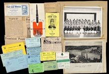 1940s-1970s Jack Whitton Newspaper Clippings, ID Cards, Photos & more (Lot of 35)