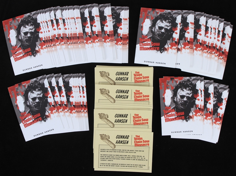 2020s Gunnar Hansen Leatherface The Texas Chainsaw Massacre Custom Trading Cards - Lot of 115