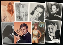 1970s-2000s Jimmy Stewart Gwen Stafani Tia Carrere Lionel Richie Jack Nicholson and More Autographed 4"x6" 5"x7" and 8"x10" Colored and B&W Photos (Lot of 46)