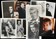 1970's-2000's Jimmy Stewart Gwen Stafani Tia Carrere Lionel Richie Jack Nicholson and More Autographed 4x6 5x7 and 8x10 Colored and B&W Photos (Lot of 46)