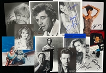 1970's-2000's Jimmy Stewart Gwen Stafani Tia Carrere Lionel Richie Jack Nicholson and More Autographed 4x6 5x7 and 8x10 Colored and B&W Photos (Lot of 46)