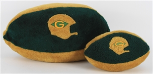 1960s Green Bay Packers Football Pillows - Lot of 2