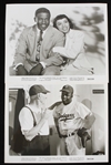 1950 The Jackie Robinson Story Original 8" x 10" Production Still Photos - Lot of 2