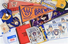 1950s-2000s Milwaukee Braves Brewers Memorabilia & more (Lot of 135+)