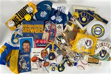 1950s-2000s Milwaukee Braves Brewers Memorabilia & more (Lot of 135+)