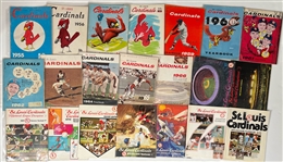 1951-2023 St. Louis Cardinals Yearbook Collection - Lot of 59