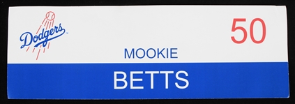 2020s Mookie Betts Los Angeles Dodgers 4" x 12" Cardstock Nameplate