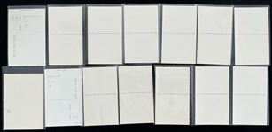 1950's Boston/Milwaukee Braves 3.25 x 5.5 Player Postcards - Lot of 14 w/ Hank Aaron, Warren Spahn & More