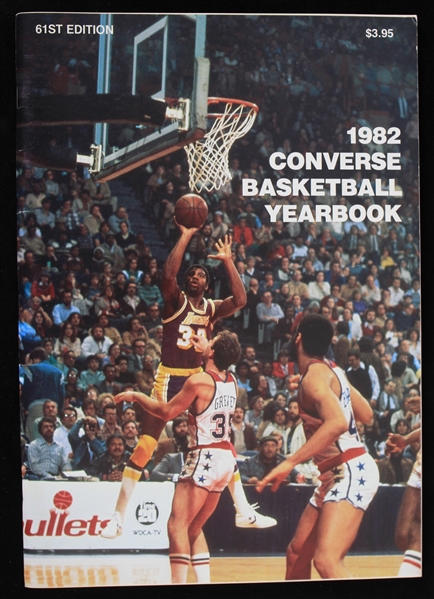1982 Converse Basketball Yearbook w/ Magic Johnson Cover