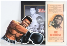 1960s-2000s Muhammad Ali World Heavyweight Champion Display & Publication Collection - Lot of 12 w/ Framed Items, Movie Poster, Lithograph & More