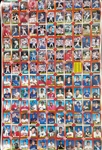 1990-92 Topps Baseball & Green Bay Packers Football Uncut Trading Cards Sheets - Lot of 3 Sheets w/ 304 Total Cards