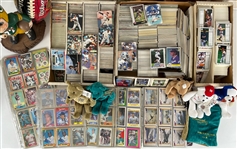 1970's-2000's Massive Sports Memorabilia Collection  Lot of 5,000+ w/ Trading Cards, Apparel, Seat Cushions, Posters, Commemorative Items & More