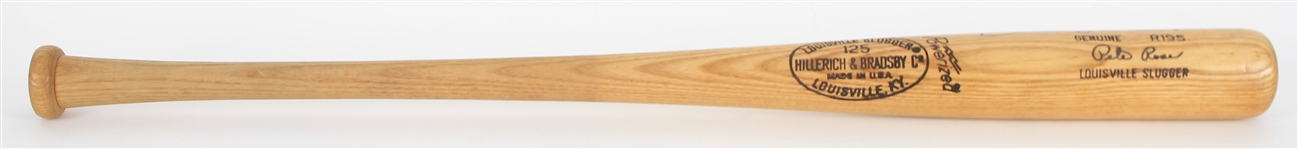 1977-79 Pete Rose Cincinnati Reds Signed H&B Louisville Slugger Professional Model Bat (MEARS LOA) *JSA*