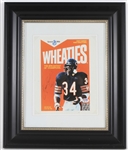 1990s Walter Payton Chicago Bears Signed 16" x 19" Framed Wheaties Photo (PSA/DNA)
