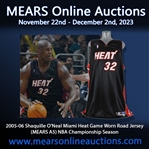 2005-06 Shaquille ONeal Miami Heat Game Worn Road Jersey (MEARS A5) NBA Championship Season