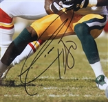 1985 Chicago Bears Multi Signed All State Glory Days Commemorative Football + 13 x 16 Framed Donald Driver Signed Photo Display (JSA)