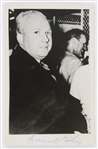 1951-1969 Warren Giles (d.1979) National League President Signed 3.5"x5.5" B&W Postcard (JSA)