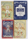 1901-1921 Spaldings Official Athletic  Library Baseball Guides and Official Athletic Rules and Handbook (Lot of 4)