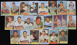 1934-1969 Rick Ferrell Boston Red Sox Robert Rolfe New York Yankees Luke Easter Cleveland Indians Sal Bando Oakland Athletics and More Trading Cards (Lot of 48)